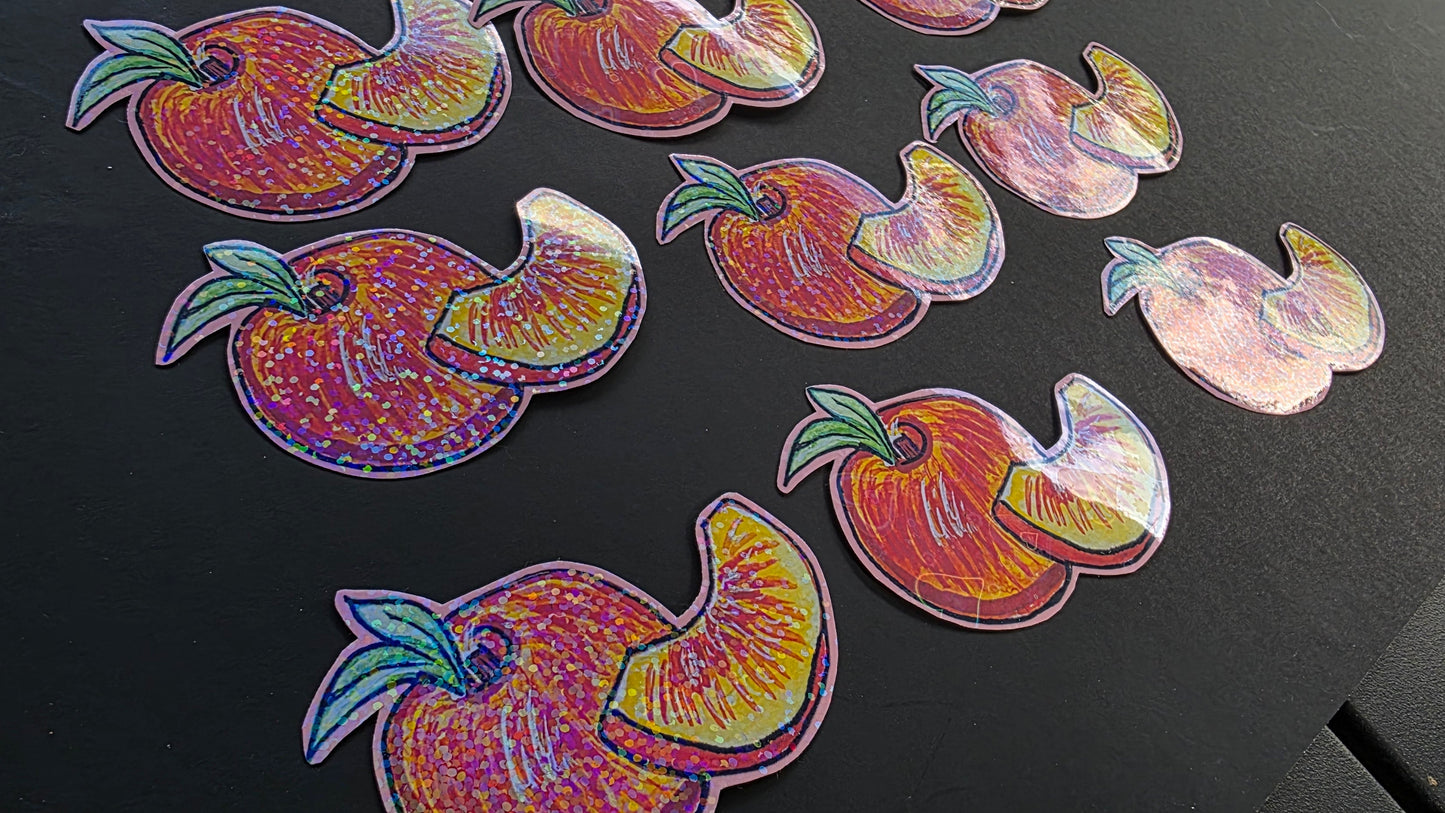 Peach Sticker