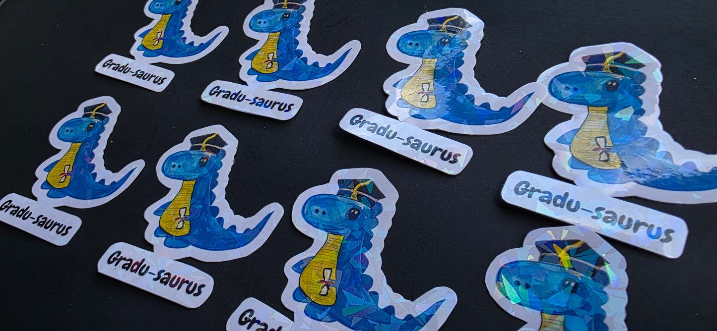 Gradu-saurus Sticker