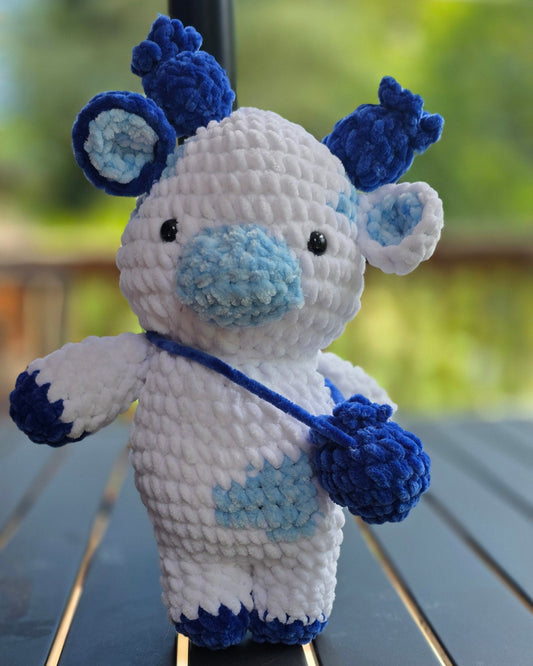 Crochet Blueberry Cow