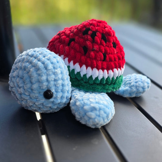 Crochet Watermelon Turtle