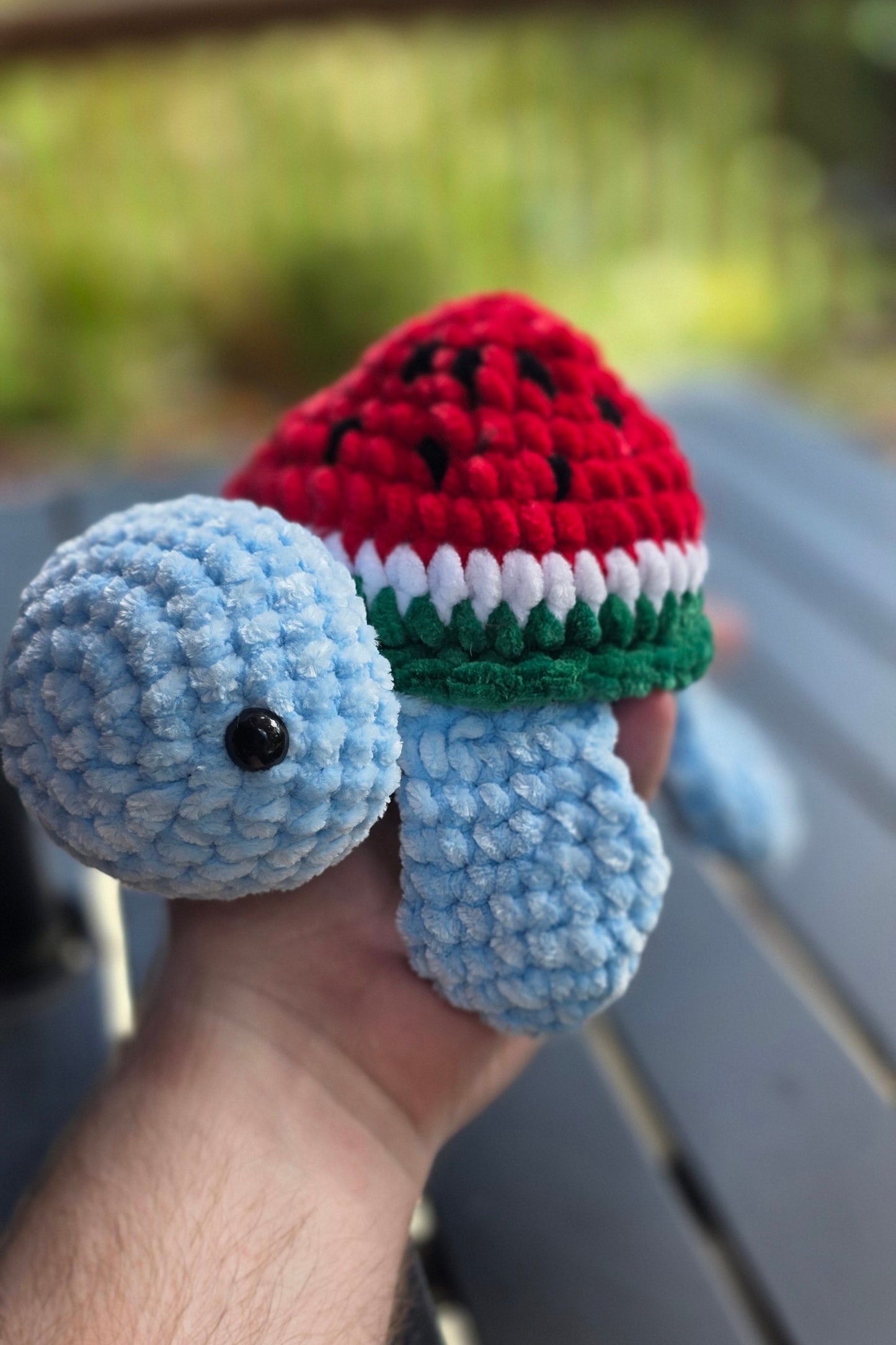 Crochet Watermelon Turtle