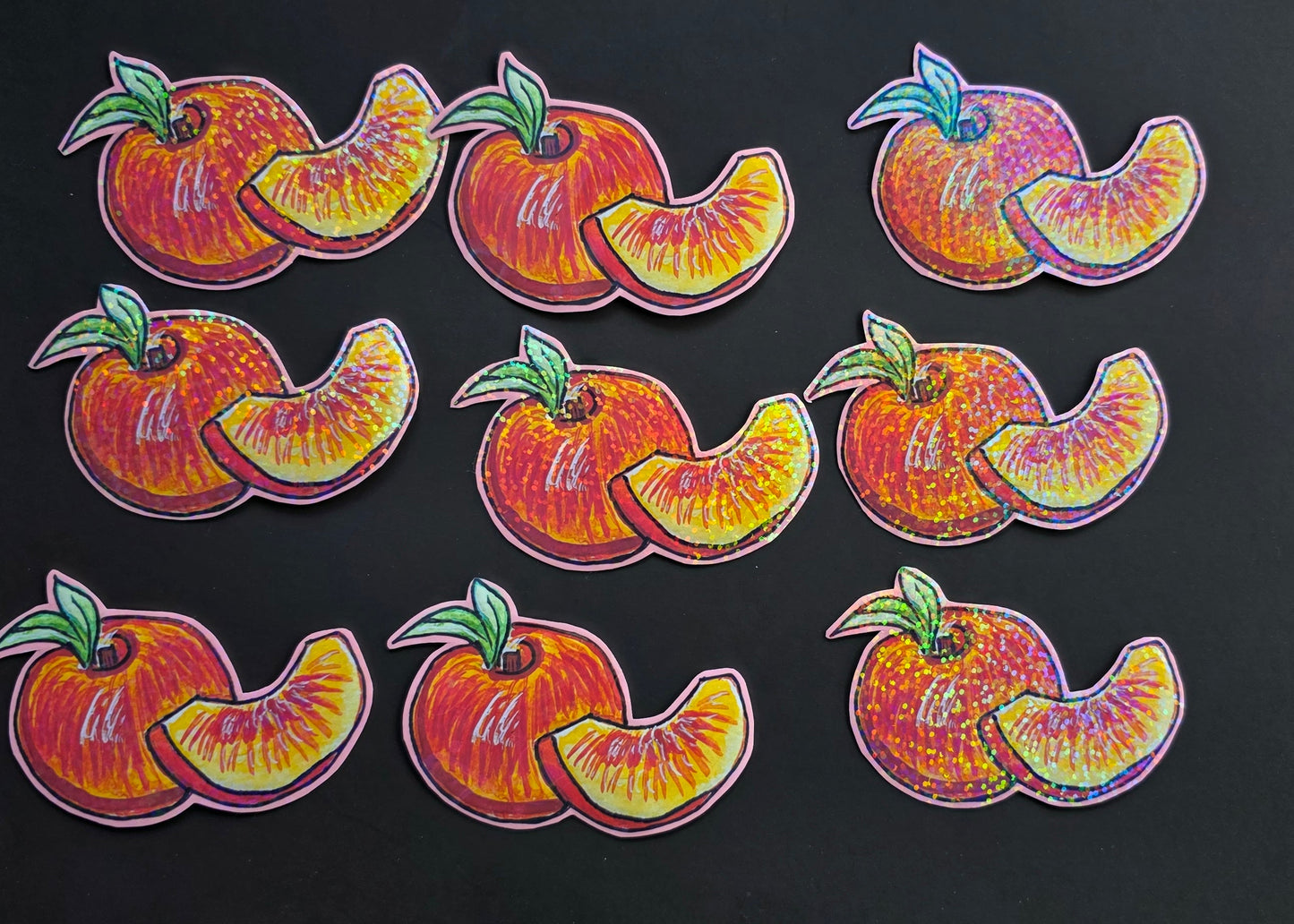 Peach Sticker
