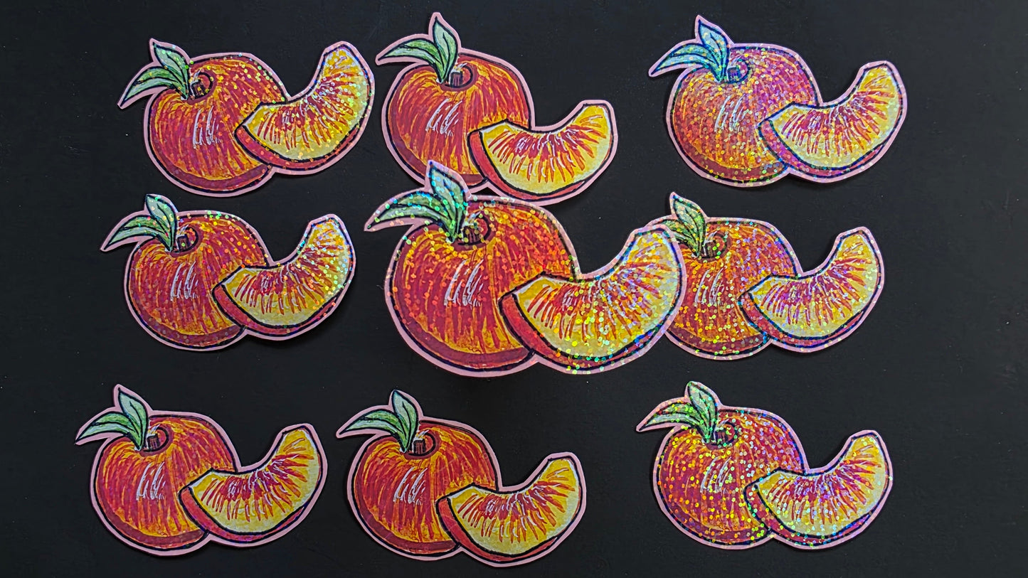 Peach Sticker