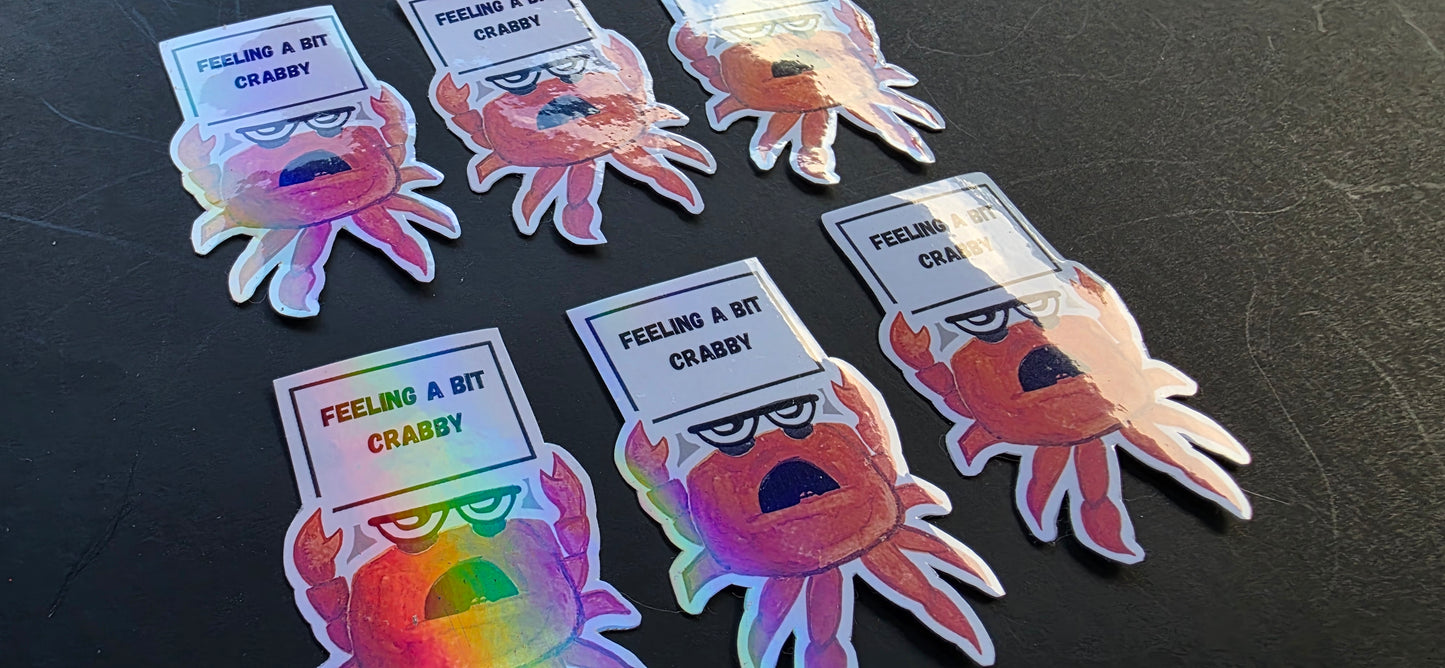 Feeling Crabby Sticker
