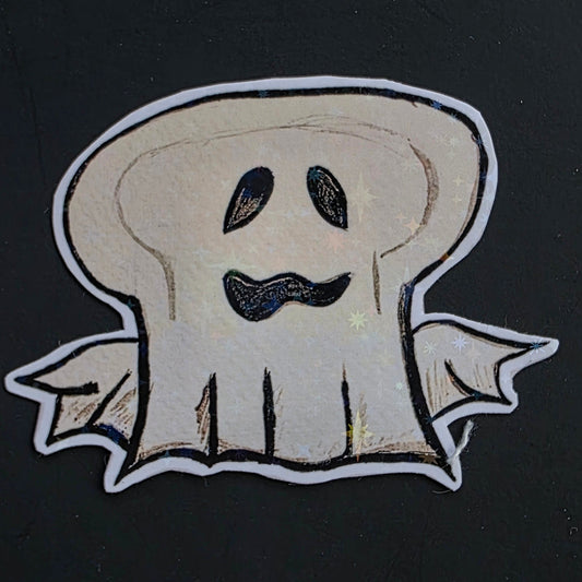 Ghost Toast Sticker