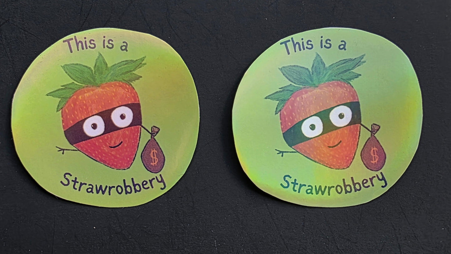 Strawberry Robber Sticker
