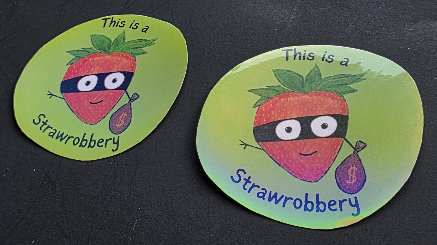 Strawberry Robber Sticker