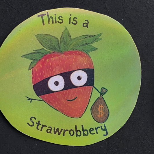 Strawberry Robber Sticker