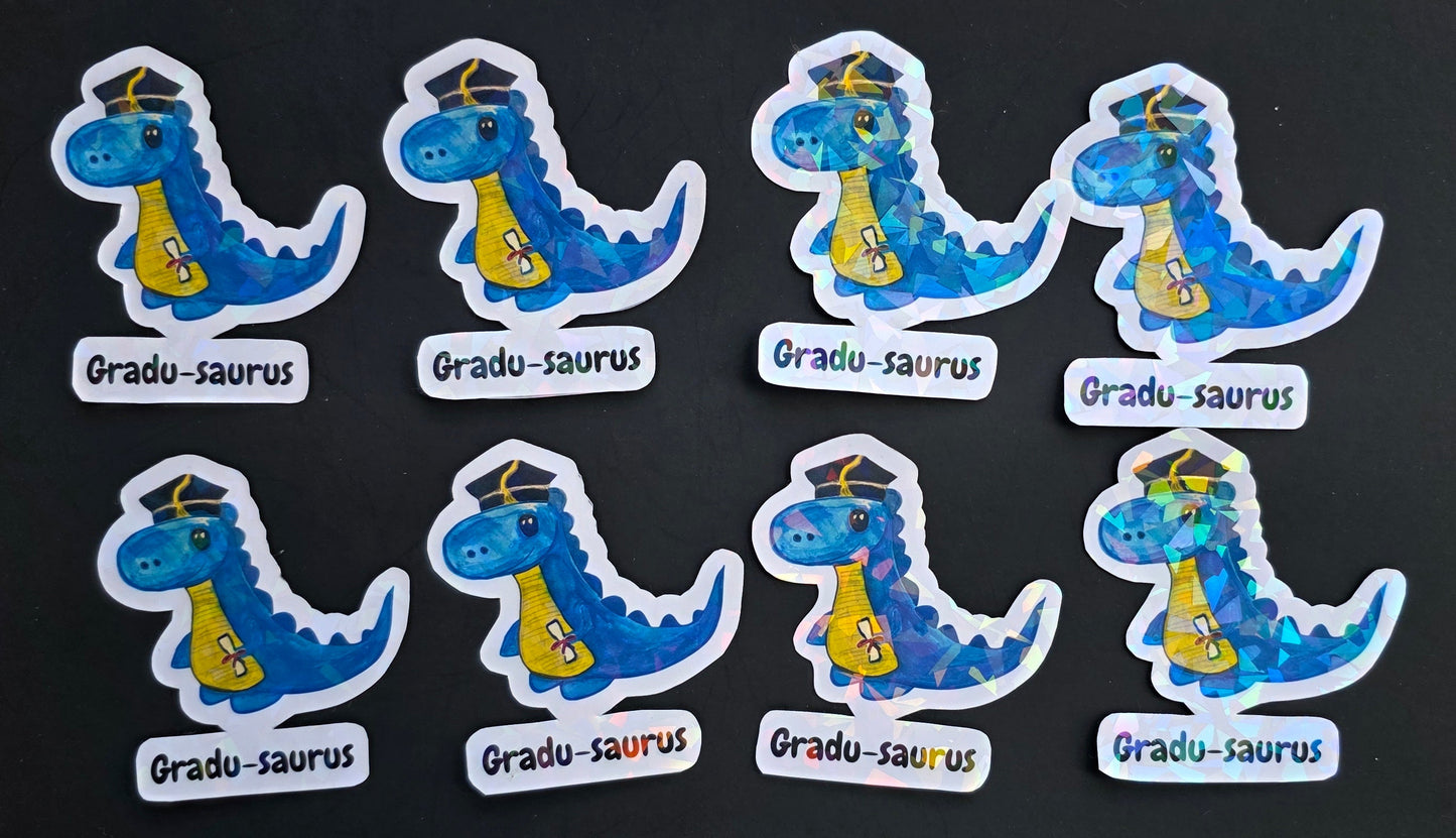 Gradu-saurus Sticker