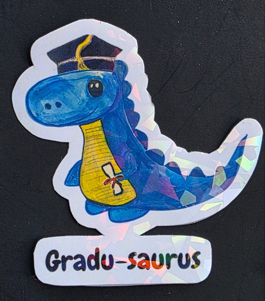 Gradu-saurus Sticker