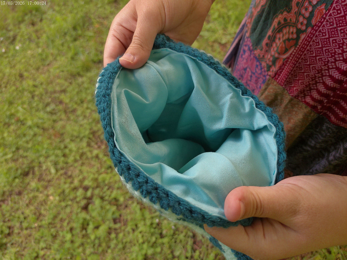 Crochet Star Bag – Blue
