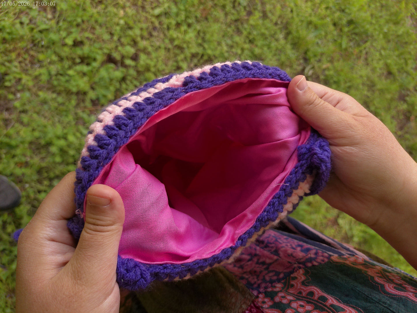 Crochet Star Bag – Pink & Purple