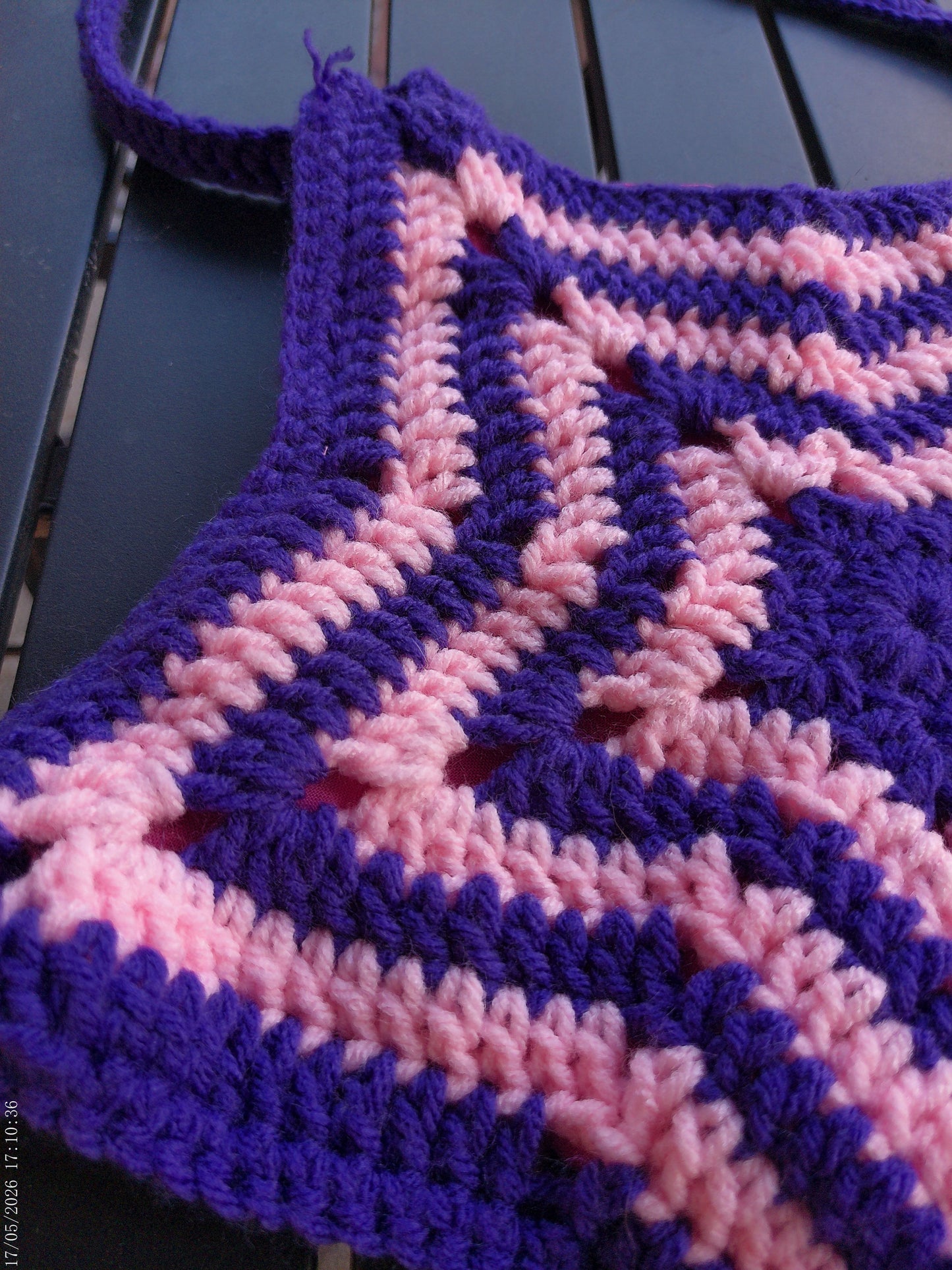 Crochet Star Bag – Pink & Purple