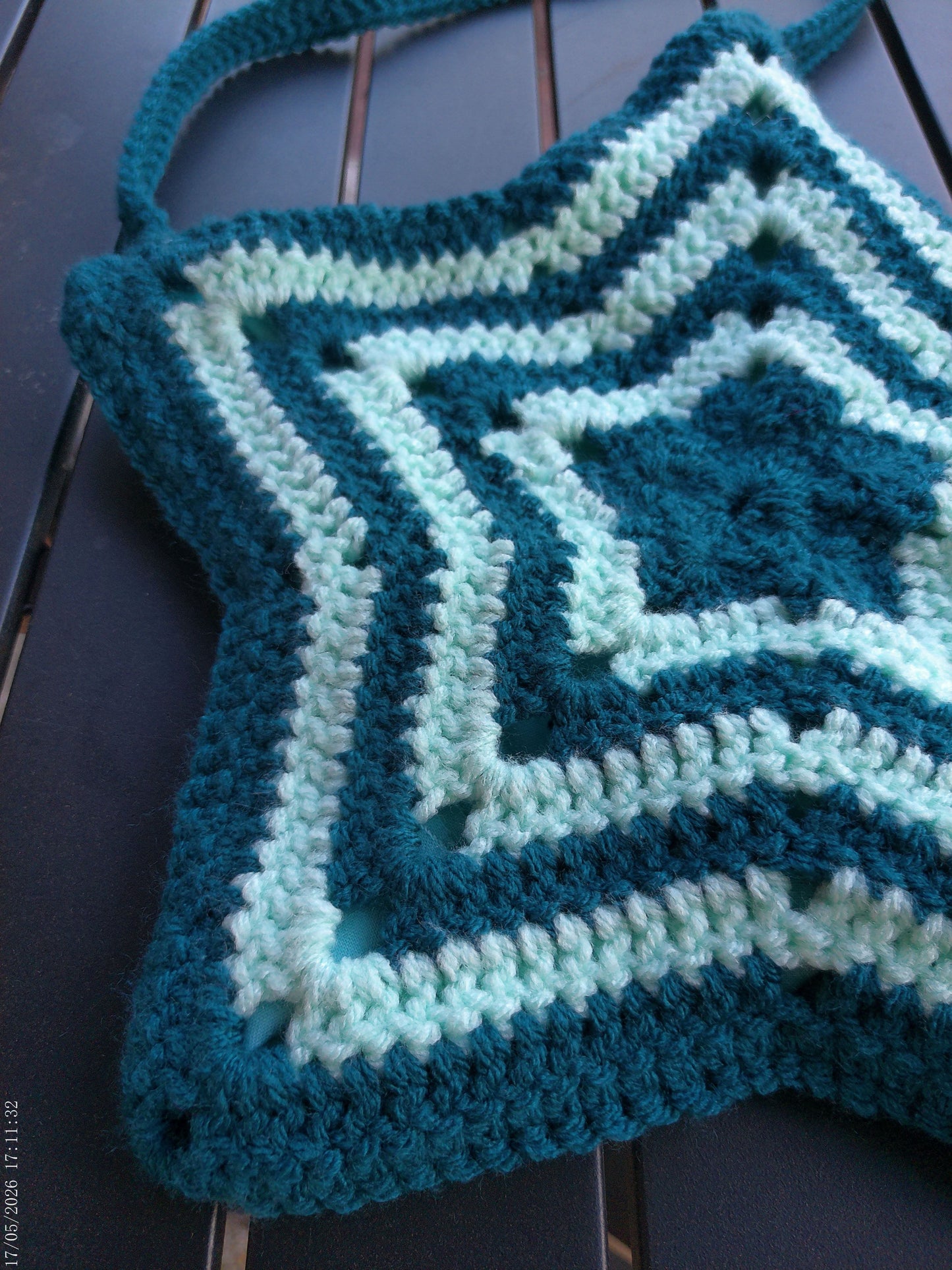 Crochet Star Bag – Blue